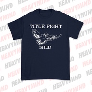Title Fight Shed Navy Band T-Shirt Free Sticker