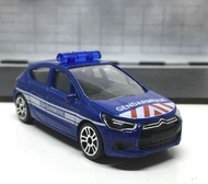 Majorette Citroen DS4 - Gendarmerie - France - Blue Color /Wheels D5S /scale 1/64 (3 inches) no Pack