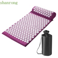 SHANRONG Acupressure Massage Mat and Pillow, Relax Cloth Storage Bag Yoga Acupressure Mat, Sensi Massage Neck Pillow Set Non-Slip Acupressure Yoga Mat Pilates