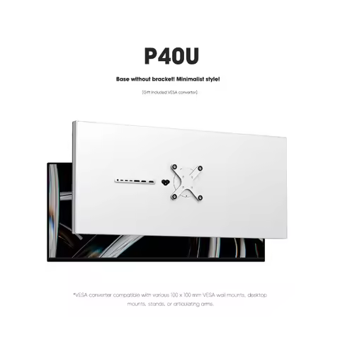 Kuycon P40U 5120*2160 Vesa Mountable Frameless Monitor 5K Resolution Refresh Rate DP Interface 21:9 