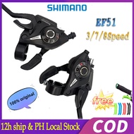 (gift)Shimano EF51 Shifter 7 speed 8speed (Combo Shifter) Mountain Bike 3x7/3x8Shifter Trigger Lever