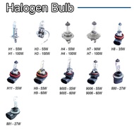 H4 H1 H3 H7 H11 H8 880 881 885 889 H3C 9005 9006 9007 9004 H4A 12V HALOGEN BULB
