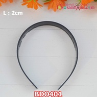 Bdo401 2cm Wide Black ToothedBANDO