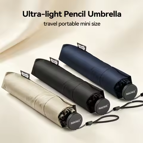 Parachase Folding Umbrella Rain Women Men Ultralight Portable Travel Japanese Umbrella Windproof 6K 
