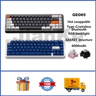 FL · ESPORTS GEO65 Aluminum Wireless Mechanical Keyboard 65% Hot swappable RGB GASKET Custom Gaming 