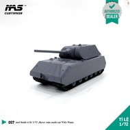 [NAS] German Maus 1/72 tank model, Maus assembled tank, 1:72 scale Maus tank military model