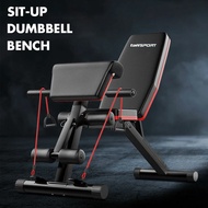 [366SH] Gym Chair Iron Bench Press Foldable Sit Up Exercise
