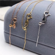 18k Adjustable Necklace Extension Chain 18k Gold Necklace 18k Gold Needle Beanie Necklace 18k Gold E