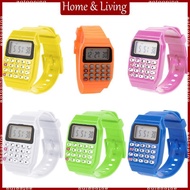 AOTO Fad Children Silicone Date Multi-Purpose Kids Electronic Calculator Wrist Watch