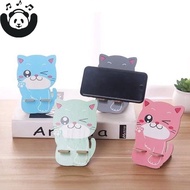 Wooden mobile phone holder Cute cartoon cat wooden mobile phone holder Mobile phone holder OUYOU