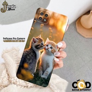 HP Samsung Galaxy A22 5G Softcase Pro Camera Case Cat Softcase Samsung A22 5G Phone Case Samsung A22