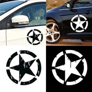 [SM]Star Pattern Reflective Helmet Car Sticker Scratches Protective Decorative Decal