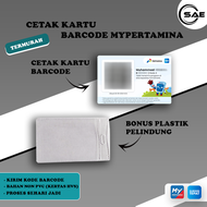 Cetak Barcode Subsidi Tepat My Pertamina bonus Plastik Pelindung / Cetak QR Code My Pertamina - baha