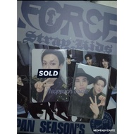 & OFFICIAL STRAY KIDS JAPAN "FORCE" HYUNJIN & CHANGBIN UNIT PHOTOCARD