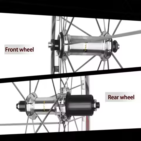 RUJIXU 30mm, 40mm, 50mm 700C, Road Rim, V/C Ring Brake, Disc Brake, Fixed Gear Set, Vintage Silver b