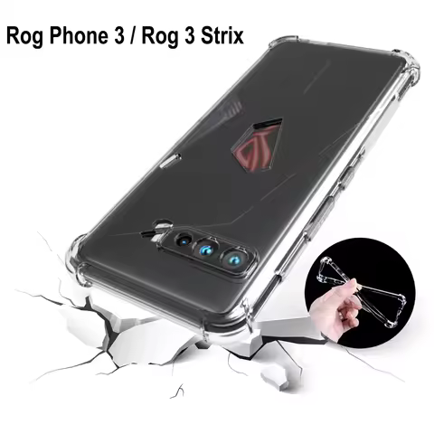 For Asus Rog Phone 3 ZS661KS Case Air Cushion Shockproof Airbag Silicone Soft TPU Back Cover Case fo