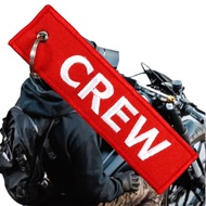 Embroidered Keychain Reversible Tag Crew