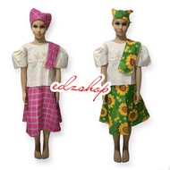 BARO AT SAYA costume buwan ng wika .kids to adult.4 in 1 set