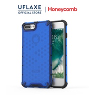 UFLAXE Honeycomb เคสแข็งกันกระแทกสำหรับ Apple iPhone 6 / 6S Plus / iPhone 7 / 8 Plus เคสโทรศัพท์โปร่งแสงใสป้องกันเต็มรูปแบบ เคสป้องกันการกระแทกที่ทนทาน