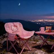 Outdoor HelloKitty Camping Chair Easy Portable One Second Folding Pink Park Art Students Load-Bearin