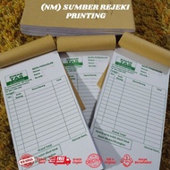 Custom Single ncr Note Printing 1/ 3 contains 100 sheets two-ply/ three-ply/ / Design bebas accordin