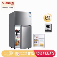 SHANBEN Two-door refrigerator 4.8 cu refrigerator first-class energy- efficient, direct cooling inve