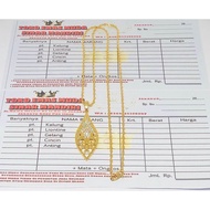 Can BE SOLD AGAIN (Limited Edition) Pure Gold Necklace 8,5Gram Twisted Gold Necklace Dubai Pendant S