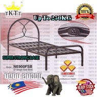 TKTT 3V SUPER BASE Single Bed Frame Foldable Super Strong Base Single Metal Bed Divan Katil Besi Bujang Bermutu Tinggi