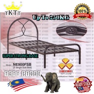 TKTT 3V SUPER BASE Single Bed Frame Foldable Super Strong Base Single Metal Bed Divan Katil Besi Buj