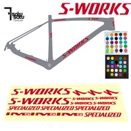 Stiker Sepeda S-Works Specialized cuttingstiker