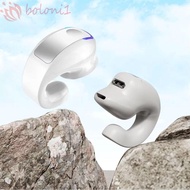 [COD] Bone Conduction Headphones, Charging Earphones Clip-On Design Single Clip Headset, Wireless He