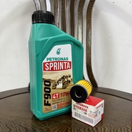 PETRONAS ENGINE OIL F900 10W40 4T FULLY SYNTHTIC  WITH OIL FILTER LC135 Y15 & STP OIL TREATMENT FOR 