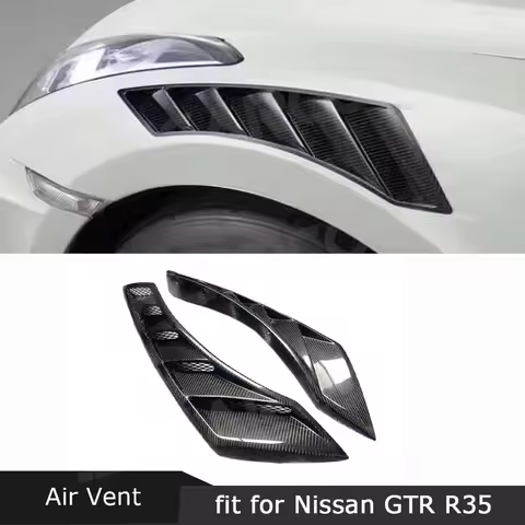 JMCARCOOL Front Fender Air Vent Trim Spoiler Canards For Nissan GTR R35 350Z 370Z Z33 Z34 2008-2017 