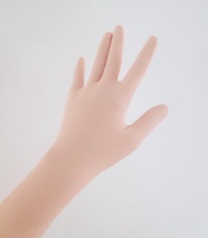 Luxury Customzie Pink Flesh Spandex Zentai Nail Gloves Mens Cosplay Kigurumi Long Gloves With Nails 