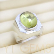 แหวนเขียวส่อง แหวน เงินแท้ พลอยเขียวส่อง CZ YTG-5130 YTGEMS