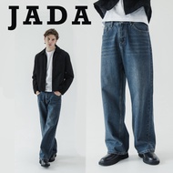 BARON JADA Wide-Legs Jeans กางเกงยีนส์ผู้ชาย ยีนส์สีเข้ม ยีนส์ขากระบอกใหญ่
