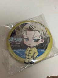 Yuri On Ice Youme Cafe限定襟章+同款杯墊x3