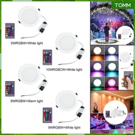 [Wishshopehhh] Led Downlights for Ceiling Dimmable RGBW, Recessed Ceiling Lighting for Living Room, Kitchen, KTV, Bars