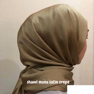 🔥 📌SHAWL SATIN MUNA CREPE📌🔥