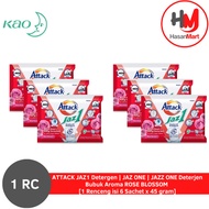 ATTACK JAZ1 Detergen JAZ ONE JAZZ ONE Deterjen Bubuk Aroma ROSE BLOSSOM 1 Renceng isi 6 Sachet x 45