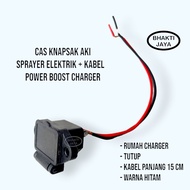 Cas Knapsak Aki Sprayer Elektrik + Kabel | Power Boost Charger