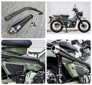 ท่อ Honda CT125 รุ่นพิเศษสีดำล้วน คอท่อเซรามิคโค้ท แบรนด์ Diabolus [ส่งจาก K-SPEED] (CT65)
