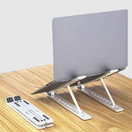 【Fast delivery】10-levels Adjustable Laptop Stand Portable Non-Slip  Foldable Laptop Desk Stand