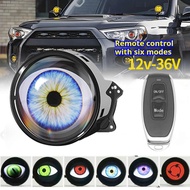💥COD💥{Low Price Promotion} Big Eye led Light Devil Eye Car Light Dynamic Big Eye Light Car Electric 