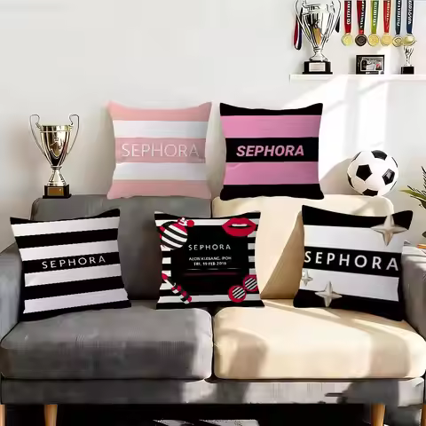 Classic logo s-Sephora Cushion Cushion Cover Pillowcase Upholstery Sofa Throw Pillow Home Decor Pill