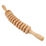 12 Rollers Wooden Massager Curved Exercise Roller Sticks Full Body Wood Therapy Massage Tools Muscle