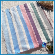 Hot sale Microfiber Bimpo towel cotton face towel makapal for adult and kids hand Stripe towel 12pc
