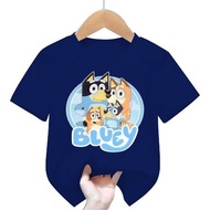STT_KidsShop/ T-shirt Top BLUEY COLOR/ Boys'/ Girls'/ 1-12 YEARS TEENAGE/ ADULT/ S-7XL
