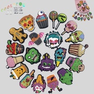 Halloween Food Series Crocs Decoration Jibbitz for Crocs Cartoon Skeleton Crocs Accessories PVC Soft