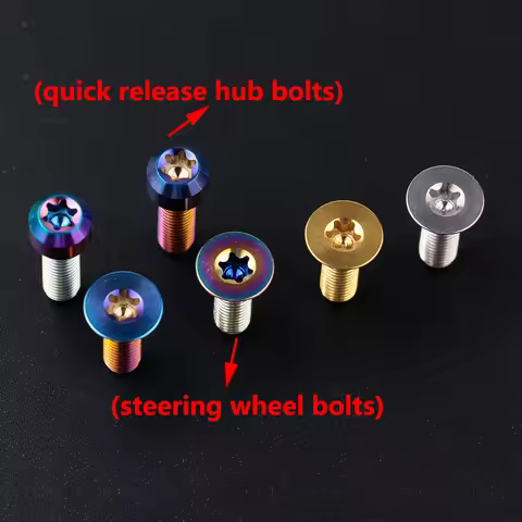 Titanium Forged Racing Steering Wheel Quick Release Hub Boss Kit Bolts Screws for MOMO OMP NRG SPARC
